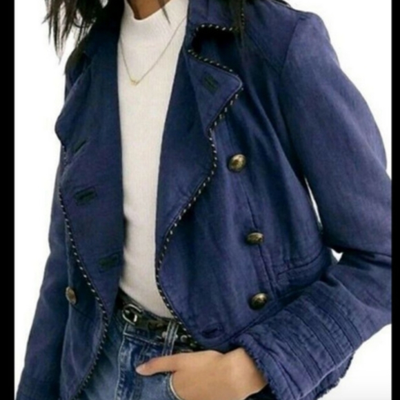 Free People Jackets & Blazers - NWOT Free People cadet coat size Large